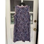Lands' End Womens SZ M (10-12) Sleeveless Split Neck Paisley Print Dress Blue Photo 6