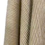 Vince Camuto  Womens Beige Tasseled Poncho One‎ Size Photo 4