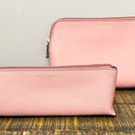 Henri Bendel West 57th Cosmetic Case Set blush pink saffiano leather Photo 0