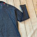 American Vintage Vintage Triple LLL Brand Denim Western Embroidered Pearl Snap Long Sleeve Sz XL Photo 12