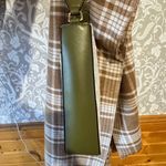 Michael Kors NWOT  Messenger Crossbody Handbag Monogram Canvas Green Leather Photo 12