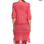 Cullen linen crochet lace trim dress size medium Pink Photo 2