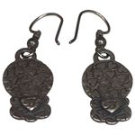 Brighton Rare Two Tone Hooked Women’s Designer Coin Earrings Vintage 90s Jewelry Photo 4