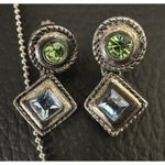 6 Piece Green Jewelry Bundle, Bracelets, Rhinestones, Earrings, Necklaces Photo 3