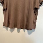 Kirra Women  Sz: M Brown Loose Fit Lace Back Boxy Oversized Lightweight Flowy Top Photo 12