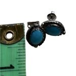 Southwestern Sterling Silver Natural Sleeping Beauty Turquoise Stud Earrings Blue Photo 10