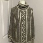 Yoon Delphine Wool Cashmere Blend Cable Knit Cowl Neck Gray Sweater S Photo 2