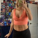 Lulus coral silk top Photo 1