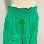 ZARA  Women Green Bohemian Maxi Long Embroidered The Sophie Skirt Size S Photo 12