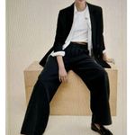 Madewell The Harlow Wide-Leg Lightweight Twill Pants Black Women’s Size 2P Photo 2