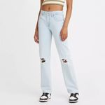 Levi's Levi’s Low Pro Straight Jeans in Light Wash Size 27 Photo 12