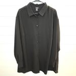 Jones New York Jones & Co Womens Plus 2X Black Button Up Shirt Blouse Long Sleeve Top Light Photo 0