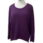 Zanzea Oversized Batwing Lightweight Pullover Sweater Size Large Purple Photo 1