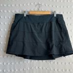 Lululemon Pace Rival Mid-Rise Skirt Sz 10 Tall Black Photo 0
