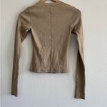 SKIMS NWOT  Cotton Rib Long Sleeve Shirt SMALL Photo 4