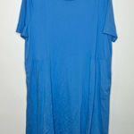LOGO By Lori Goldstein  blue casual dress pockets‎ size XLP Photo 0