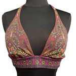 Victoria's Secret Victoria’s Secret Brown Paisley Tribal Print Bikini Top Photo 0