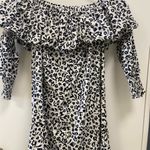 ZARA  dress black and white puffy off the shoulder size xs Photo 5