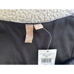 Black & White Buckle V-Neck Zip Front Woven Striped Jumpsuit Black/white size Small Photo 4