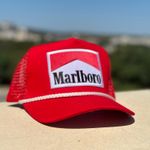 Handcrafted Marlboro Mesh Trucker Hat Red Photo 0