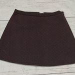 Cooperative  Maroon & Black Geometric Print Side Zipper A-line Mini Photo 1