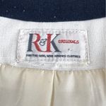 Vintage R&K Originals White Royal Blue Lady Jacket Blazer Fits Size Medium Photo 4