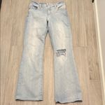 EXPRESS  Light Blue Distressed Women Jeans Photo 1