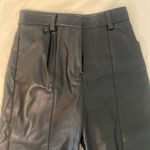 H&M  Leather Faux Pants Black Photo 2