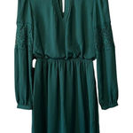 EXPRESS  Women's Green  Long Sleeve Lace Details Mini Dress Sexy Party Formal‎ Photo 0