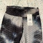 Tik Tok Ruched Leggings Tie Dye Grey Black S/M Photo 1