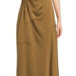 ALC Frank A.L.C. Paige One Shoulder Maxi Dress Aged Bronze Asymmetric Hem NWT 6 Photo 0