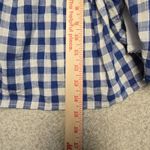Anthropologie  The Peregrine Midi Dress Blue Gingham Plaid Smocked‎ Maxi Sz S Photo 11