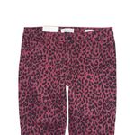 Sanctuary NWT Social Standard by Mid Rise Skinny Ankle Jeans Burgundy Cheetah 12 Photo 3