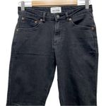 DU/ER DUER Performance Denim Straight Mid Jeans Aged Black Distressed Size 27 Photo 2