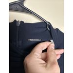 Elie Tahari  Women’s Twist Knot Draped Top Navy Long Sleeve Size Medium Photo 8