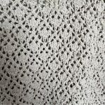 Nicole Miller Artelier  Tan Crochet Pullover V-Neck Sweater Size XL Photo 6