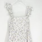 Altar'd State Altard‎ State Floral Ruffle Mini Dress M White Photo 1