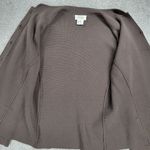 Talbots  Silk Cardigan Womens M Brown Knit Button Down Faux Pockets Sweater Photo 14
