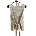 Lucky Brand heather gray / cream blend button down tank top Photo 4