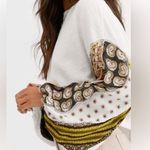 Free People  x We The Free • blossom thermal top in ivory combo bohemian sz M Photo 0