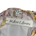 For Love & Lemons  Pink & Yellow Floral Carrie Midi Dress Womens S Photo 4