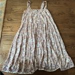 Natalie Martin Floral Tiered Mini Dress Square Neck Small Cottagecore Babydoll Photo 4