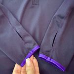 Nike  Pro Dri-Fit Purple 1/4 Zip Women's Pullover L Photo 7