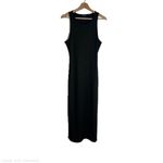 White House | Black Market Dress Womens Large Green Rib Midi Tank Side Slit NWOT Photo 1