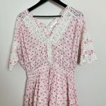 Love Shack Fancy  Newton Dress in Poppy Pink Size Large Photo 4