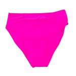 Bar III Women's Neon Orchid Summer Solid High-Rise High-Leg Bikini Bottoms Photo 3