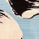 Solace London Blue/Black Abstract Print Crepe Pleated Svana Corset Top Photo 3