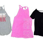 Victoria's Secret Victoria’s Secret pink bundle lot 3 workout tops women’s size Xs short sleeve Photo 0