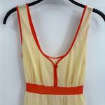 Vintage y2k sears 60s sheer nightgown yellow trim retro 70s dress 32 Photo 1