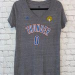 Adidas Thunder V Neck The Finals Gray Short Sleeve Tee Shirt Photo 0